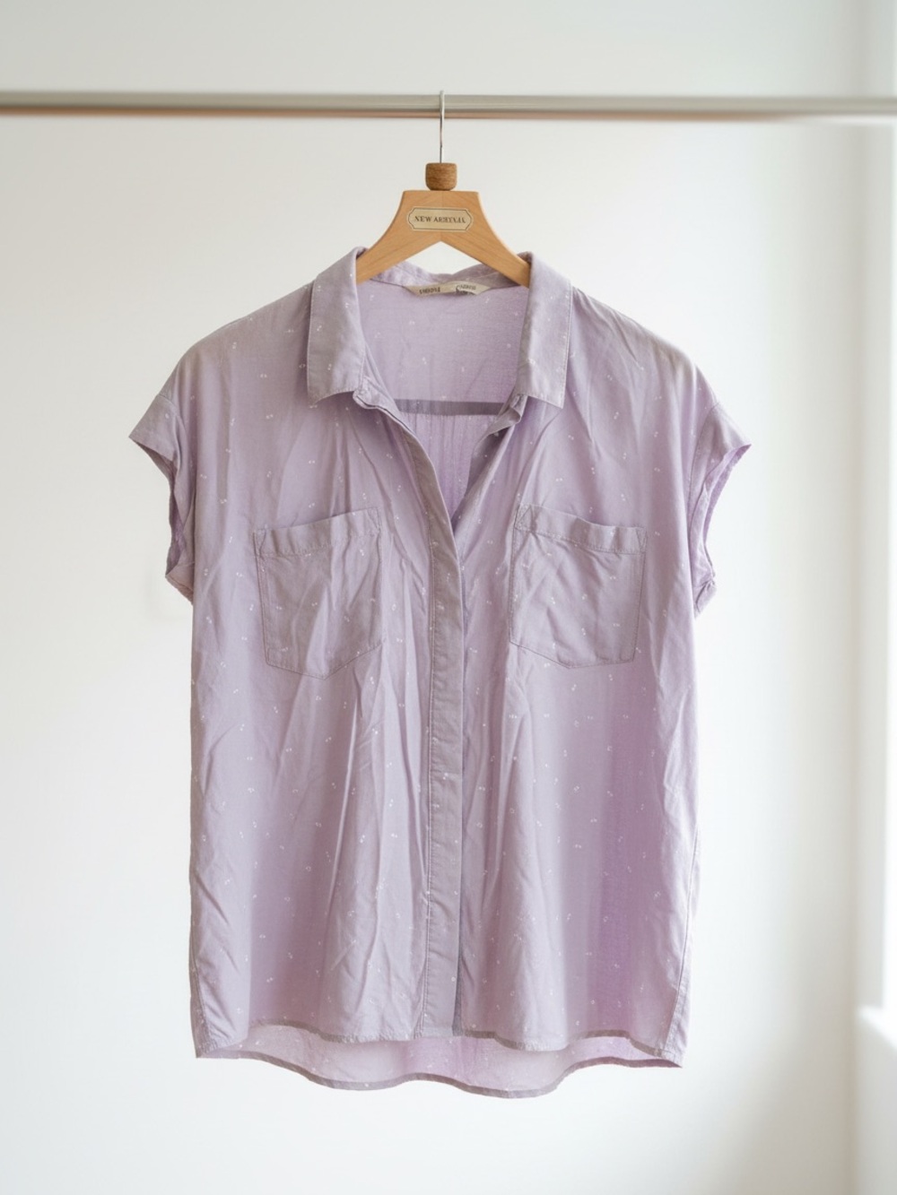 Jachs Girlfriend Button Front Blouse, Purple  S